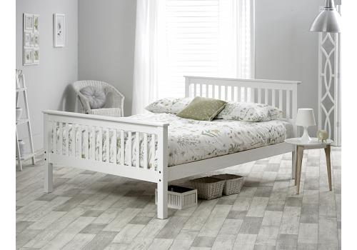 5ft Gracey White High Foot End Bed Frame Bedstead 1